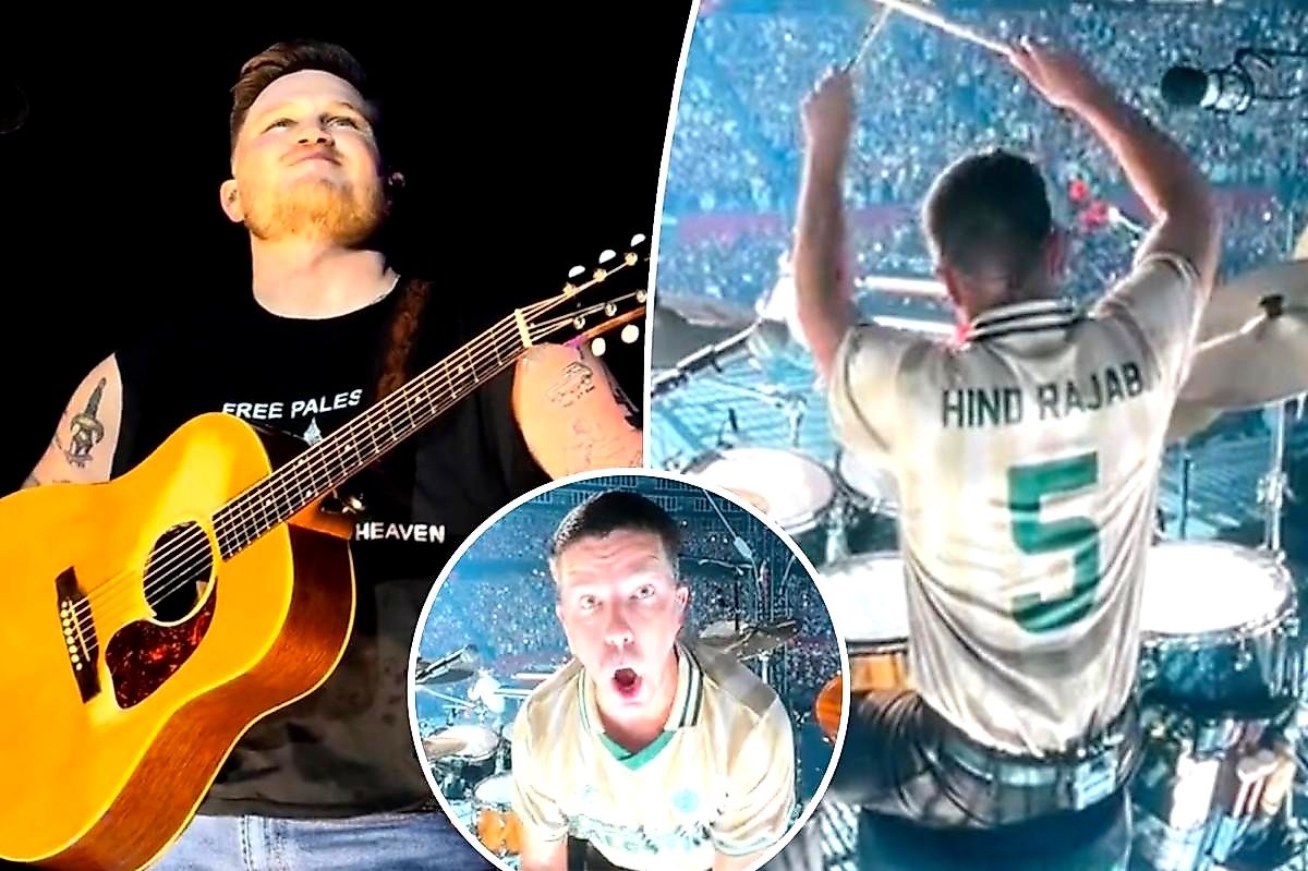 Nate Head wears Hind Rajab's number 5 jersey, turning stadium memorial