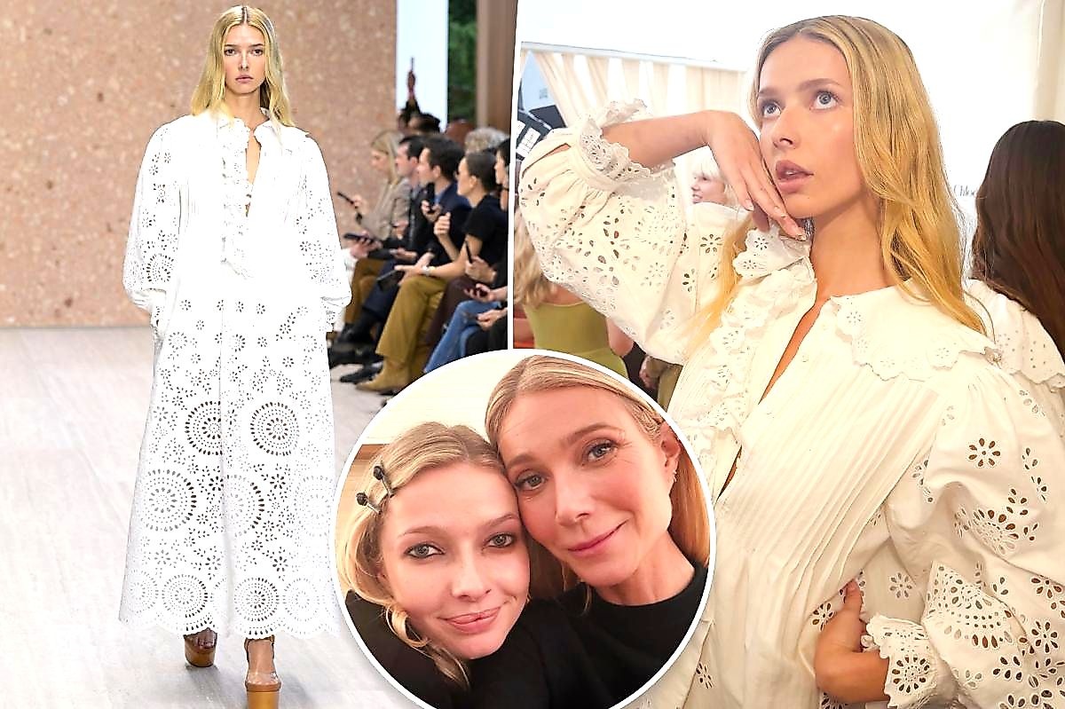Apple Martin's 22-year-old Paris runway debut wowed with sky-high heels