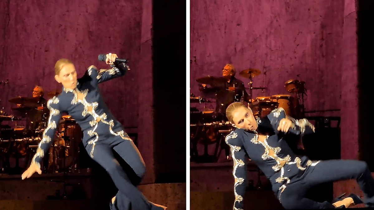 Celine Dion's 61-Year-Old Slip on Stage Has Fans in Shock