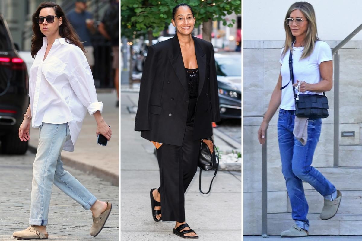 Aubrey Plaza Strolls Boston in New Birkenstock Clogs—Snag the Deal