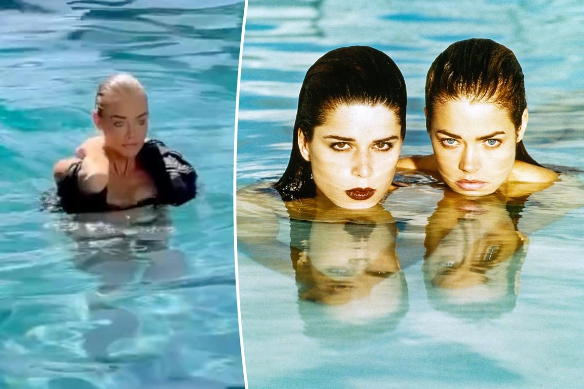 Denise Richards re‑creates Wild Things pool scene, shocking fans