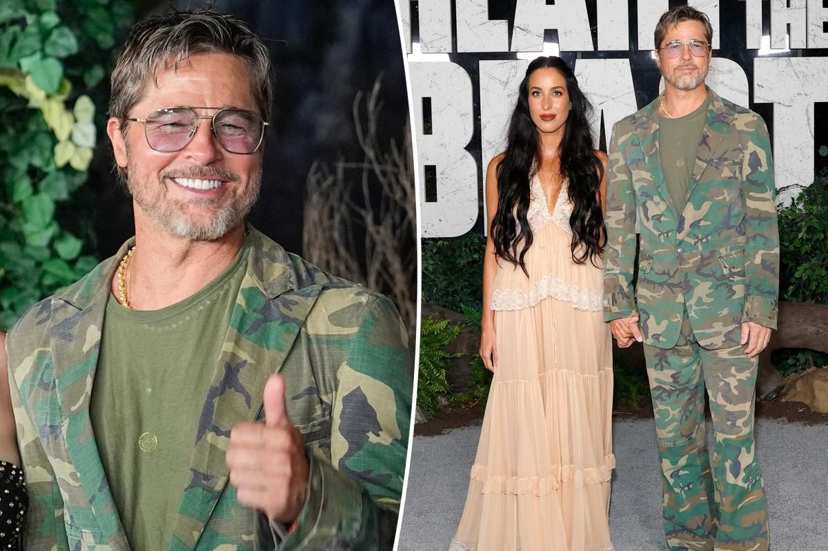 Brad Pitt struts camo at Nashville premiere, hinting at a secret twist