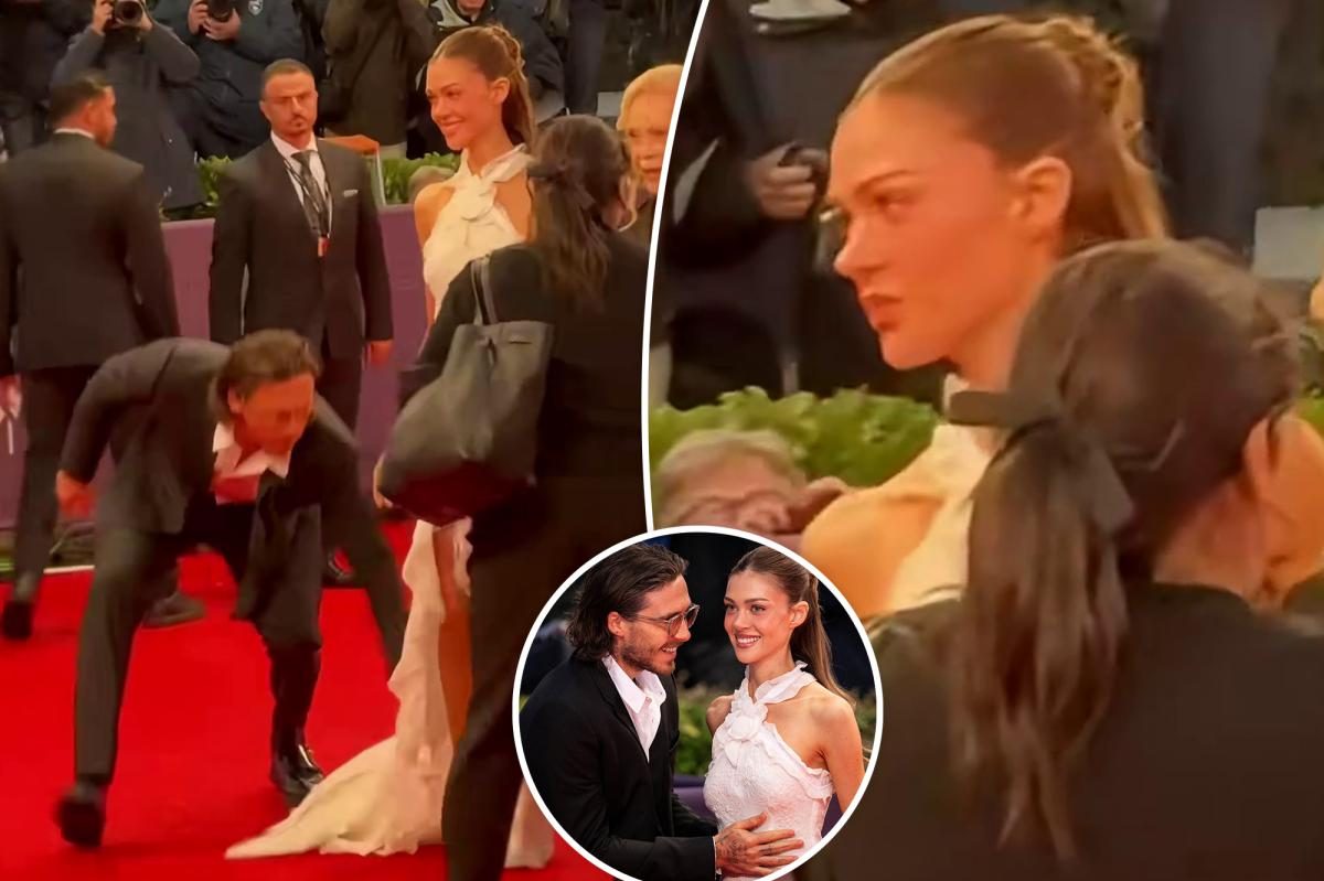 Brooklyn Beckham Pulls Nicola Peltz’s Gown at Deauville, Sparks Frenzy