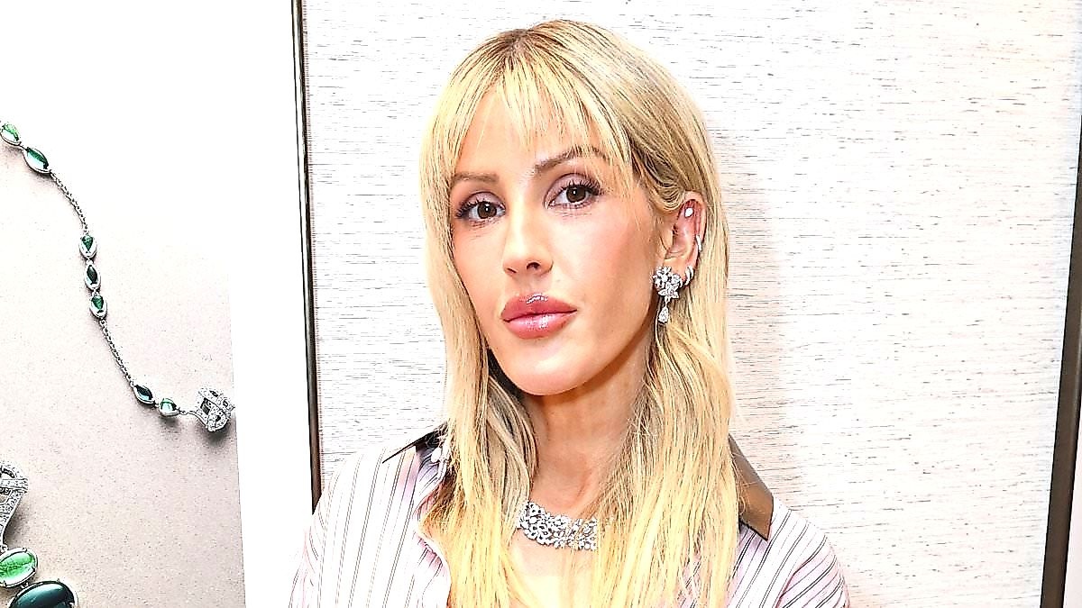 Ellie Goulding's glittering fringe steals spotlight at Boodles opening