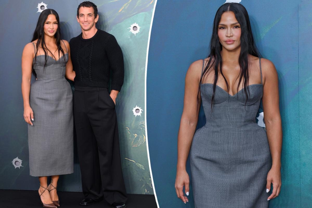 Cassie Ventura and Alex Fine Shine at MobLand London Premiere US Exit