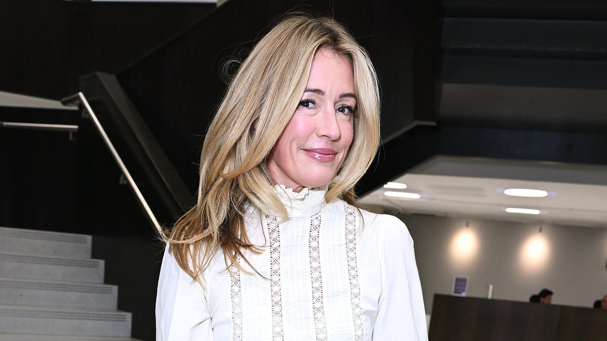 Cat Deeley dazzles in white lace, while co‑parenting drama lingers
