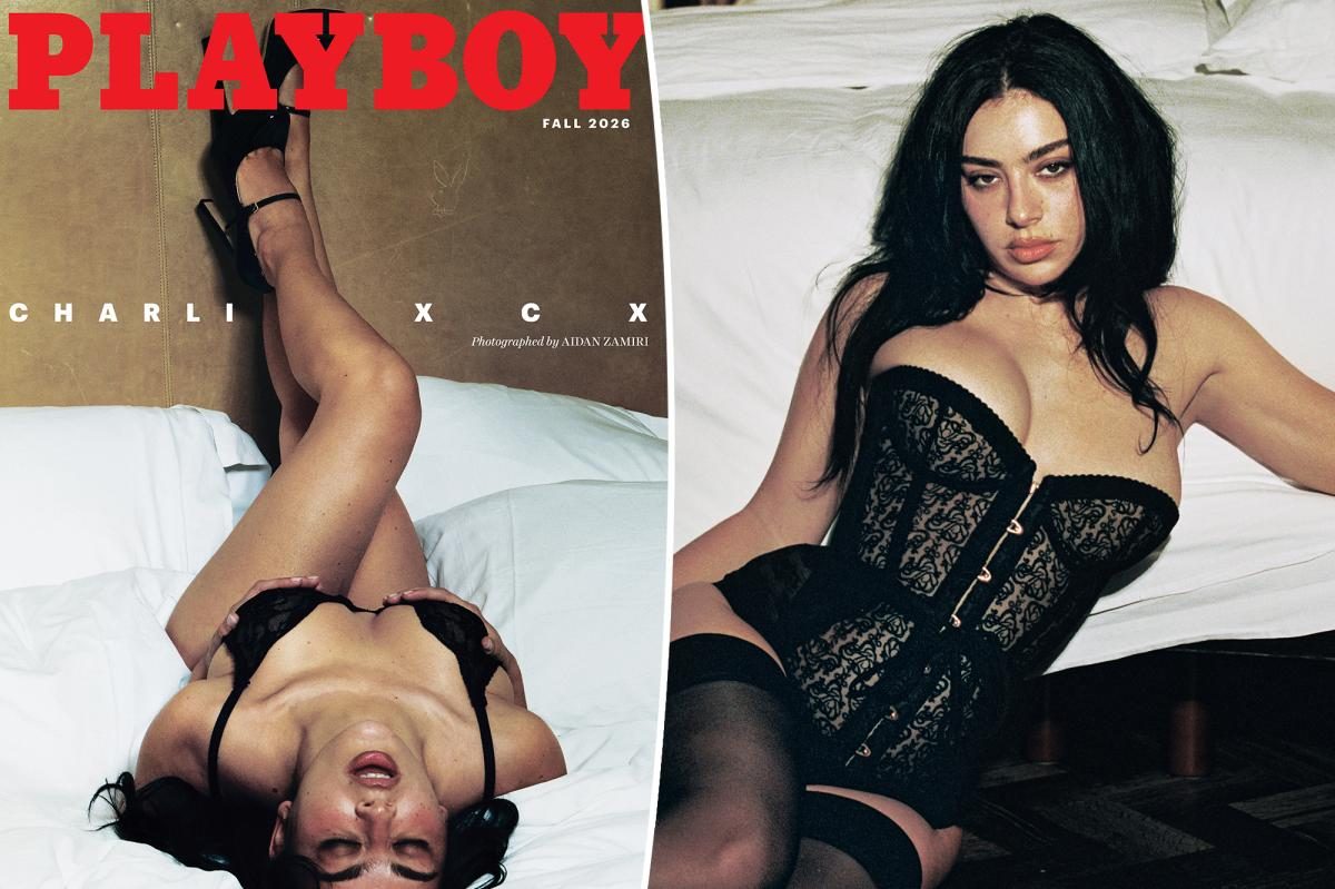 Charli XCX's daring Thames boat shoot steals Playboy's Fall 2026 cover