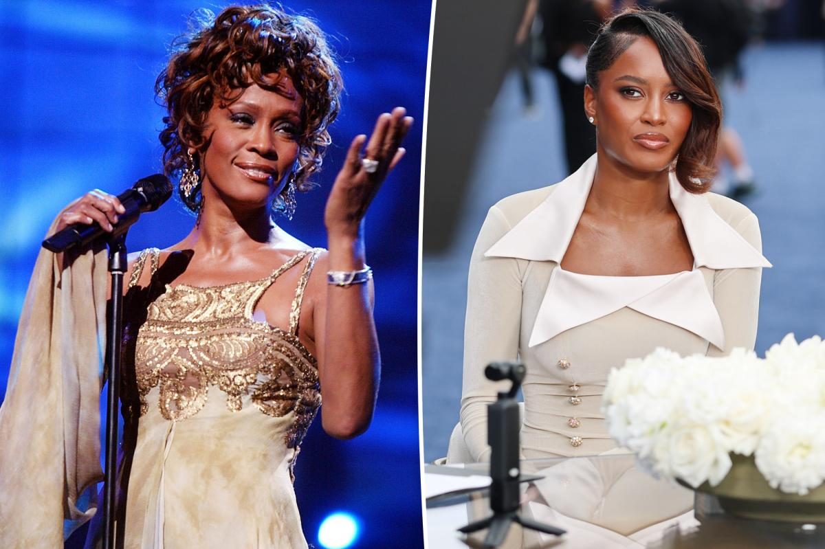 Ciara Miller steals Whitney Houston’s Marc Bouwer gown at the Emmys