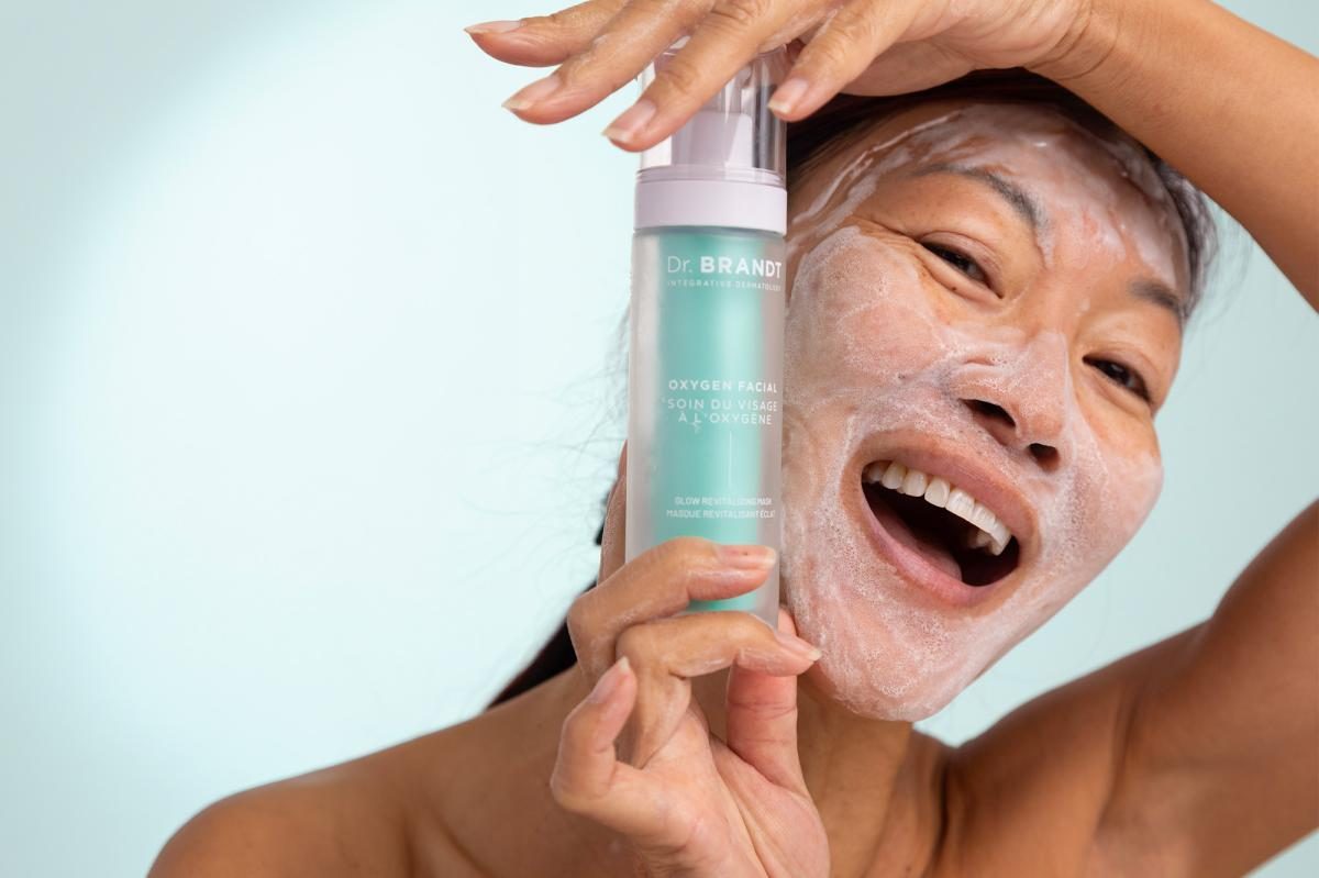 Dr. Brandt's 'Oxygen in a Bottle' Mask Turns Your Bathroom Into a Spa