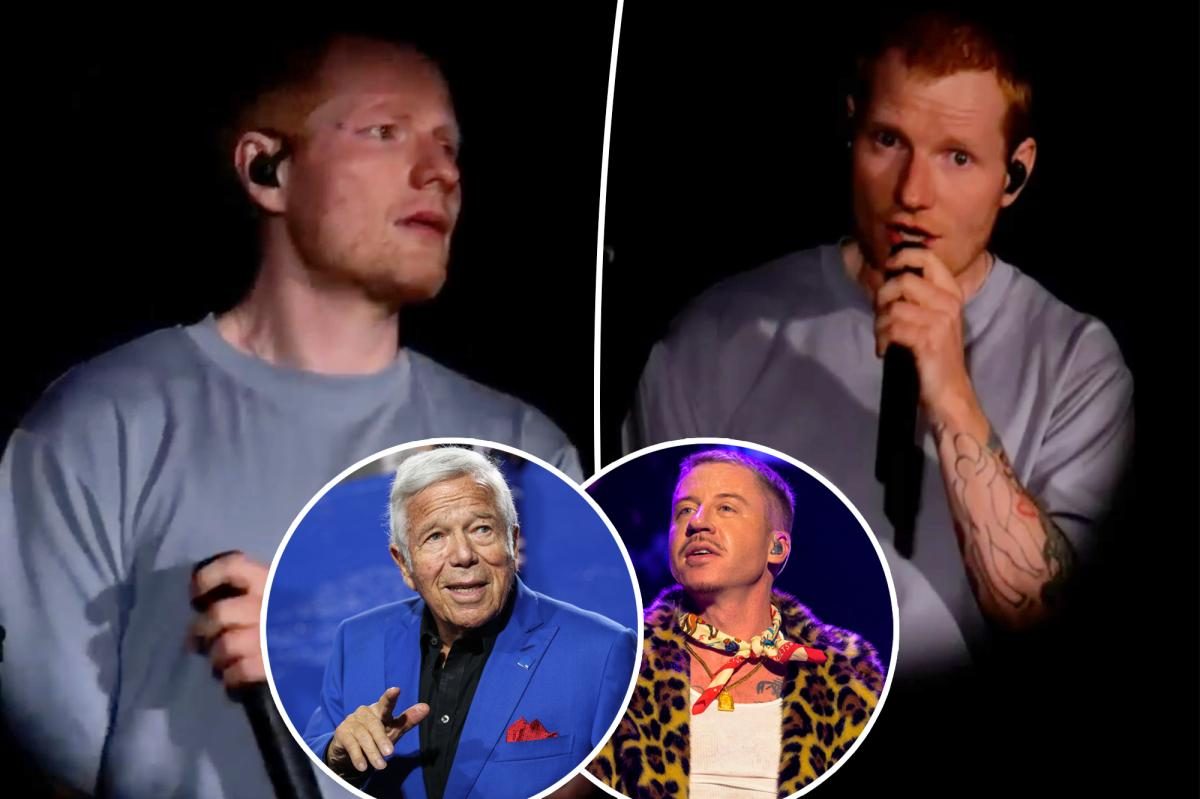 Sheeran apologizes after Macklemore quits tour over 'Free Palestine'