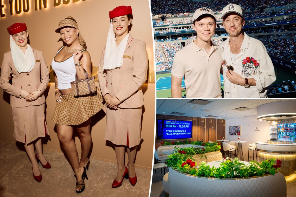 Emirates Sends an A380‑Sized Sky Bar to Arthur Ashe, Celebs Dive In