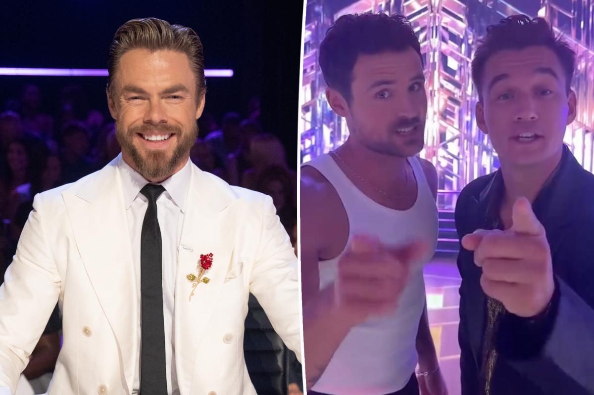 Derek Hough calls Tyler Cameron 'Dylan' on DWTS—Dylan Efron laughs