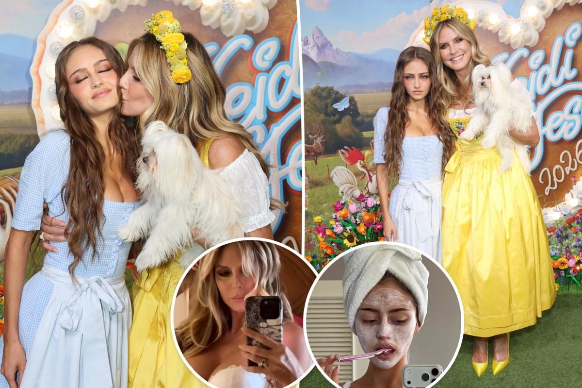 Heidi Klum and Leni stun in matching white lingerie—what’s the secret?