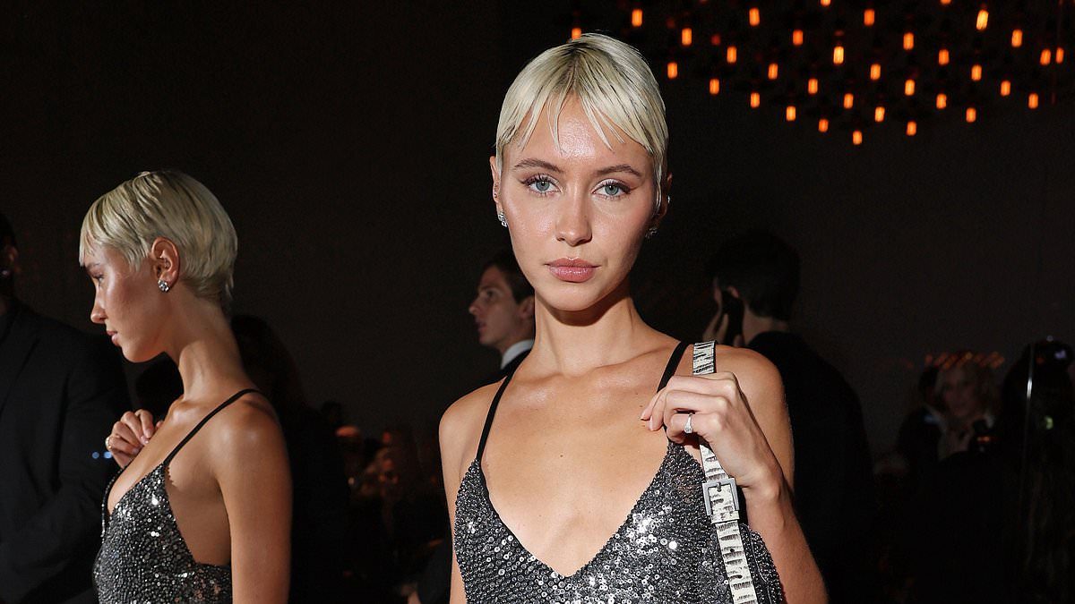 Iris Law shimmers in silver sequin dress, steals Fendi runway