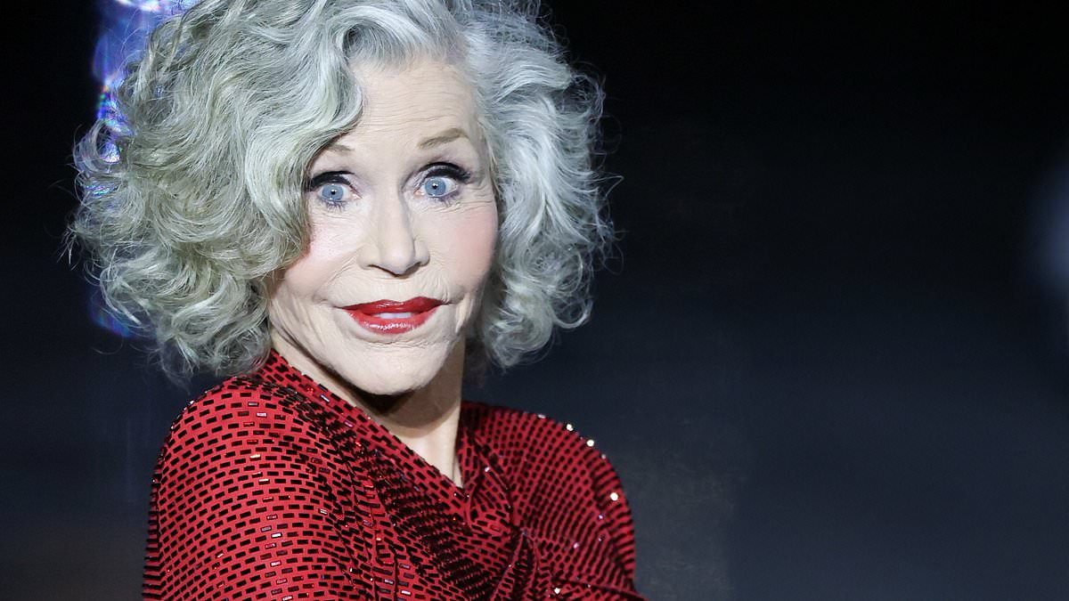 Jane Fonda Sizzles Paris Runway at 88 in Shimmering Red Sequined Gown