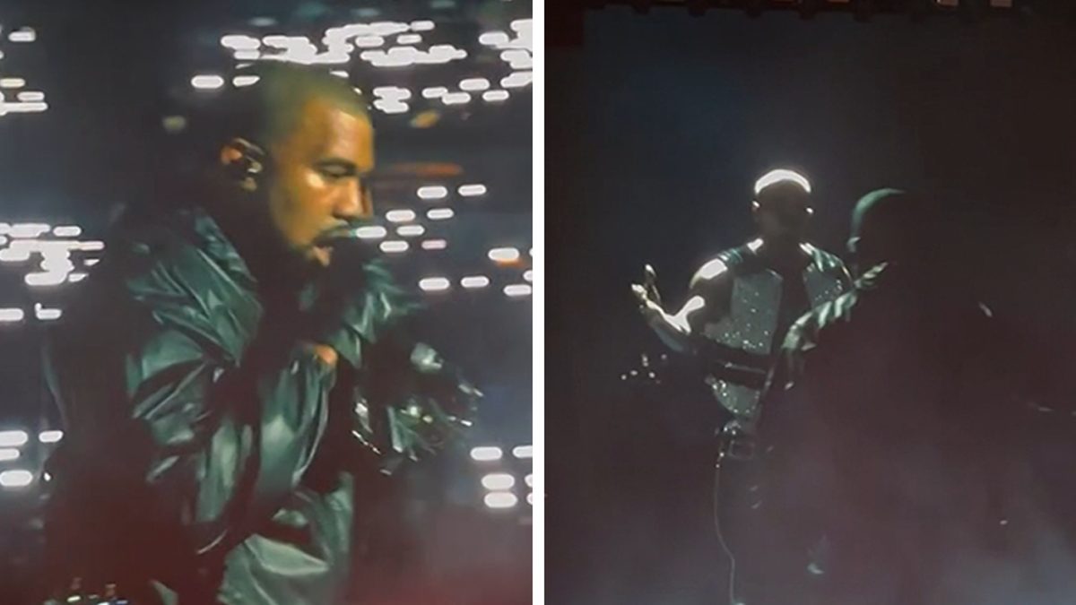 Kanye West storms Usher & Chris Brown show, blasts 'All of the Lights'