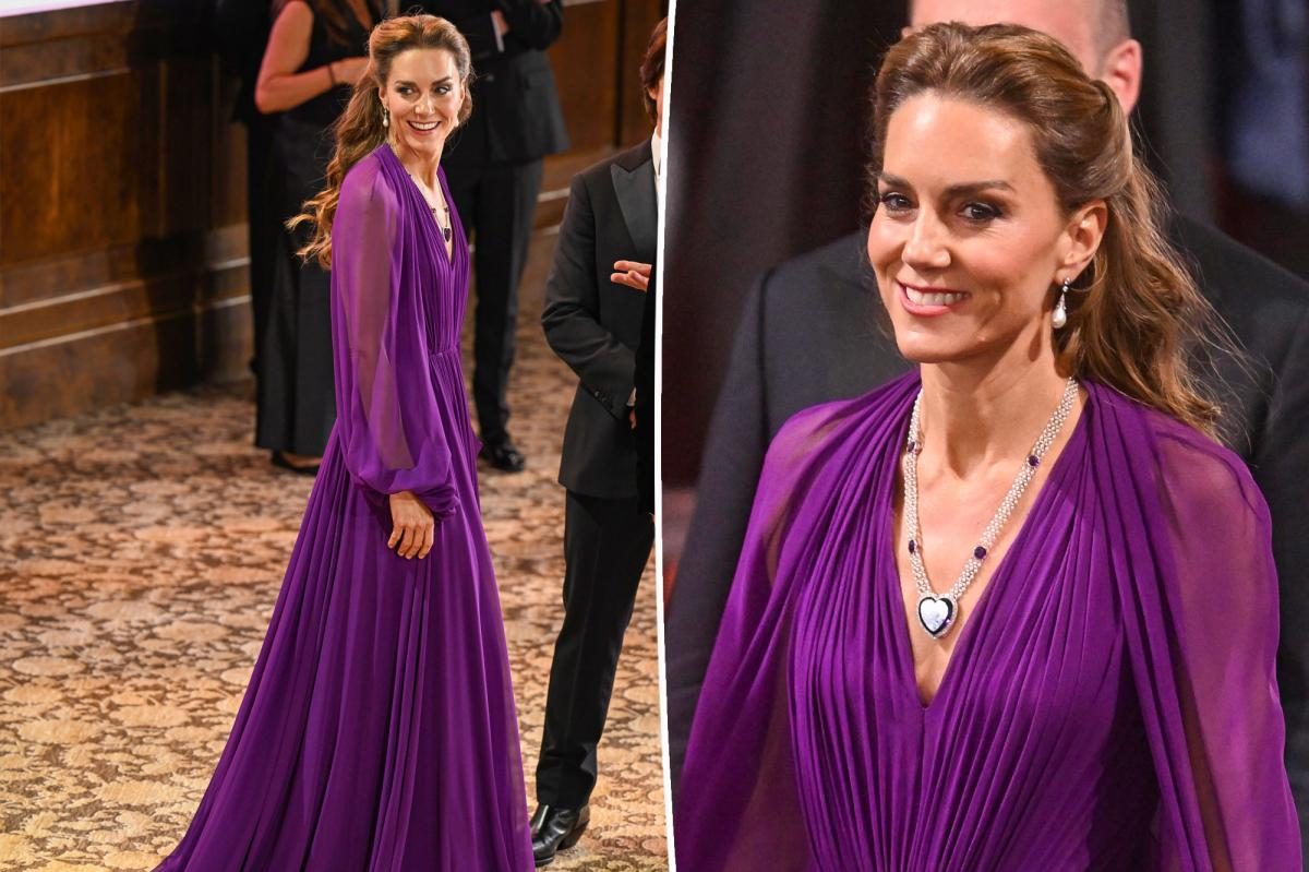 Kate Middleton Shows Queen Mother’s Secret Amethyst Necklace at Digger