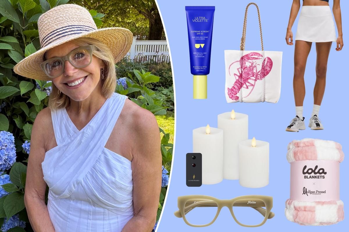 Katie Couric Swears By Pickleball Skirt—Her Daily SPF Secret Revealed