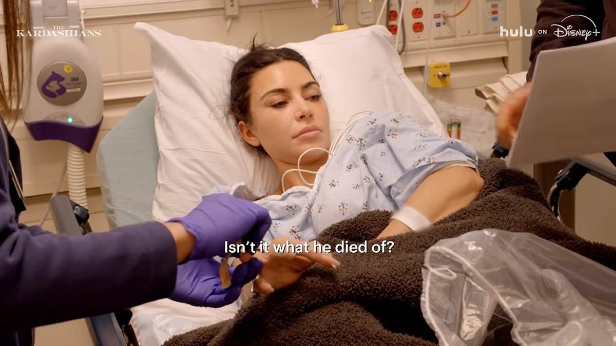 Kim Kardashian collapses in hospital, eerily echoing father's cancer