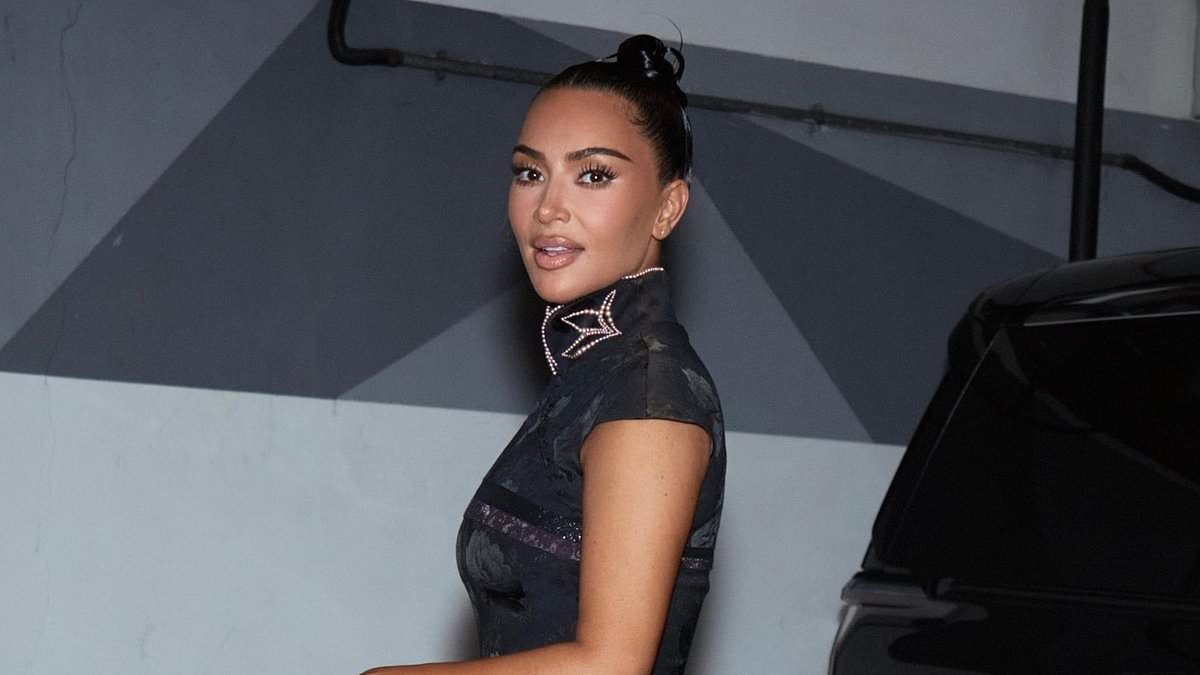 Kim Kardashian flies to Beijing in a qipao‑mini dress stunned crowds