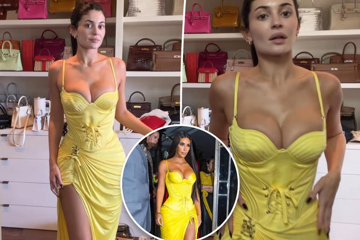 Kylie Jenner steals Kim Kardashian’s 1995 Versace corset at St. Tropez