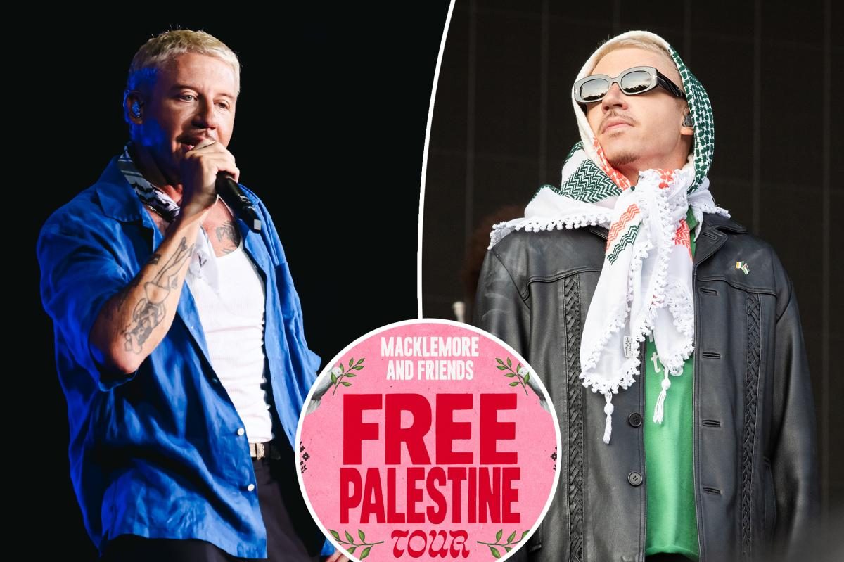 Macklemore blasts into a global 'Free Palestine' tour after Ed Sheeran cuts him