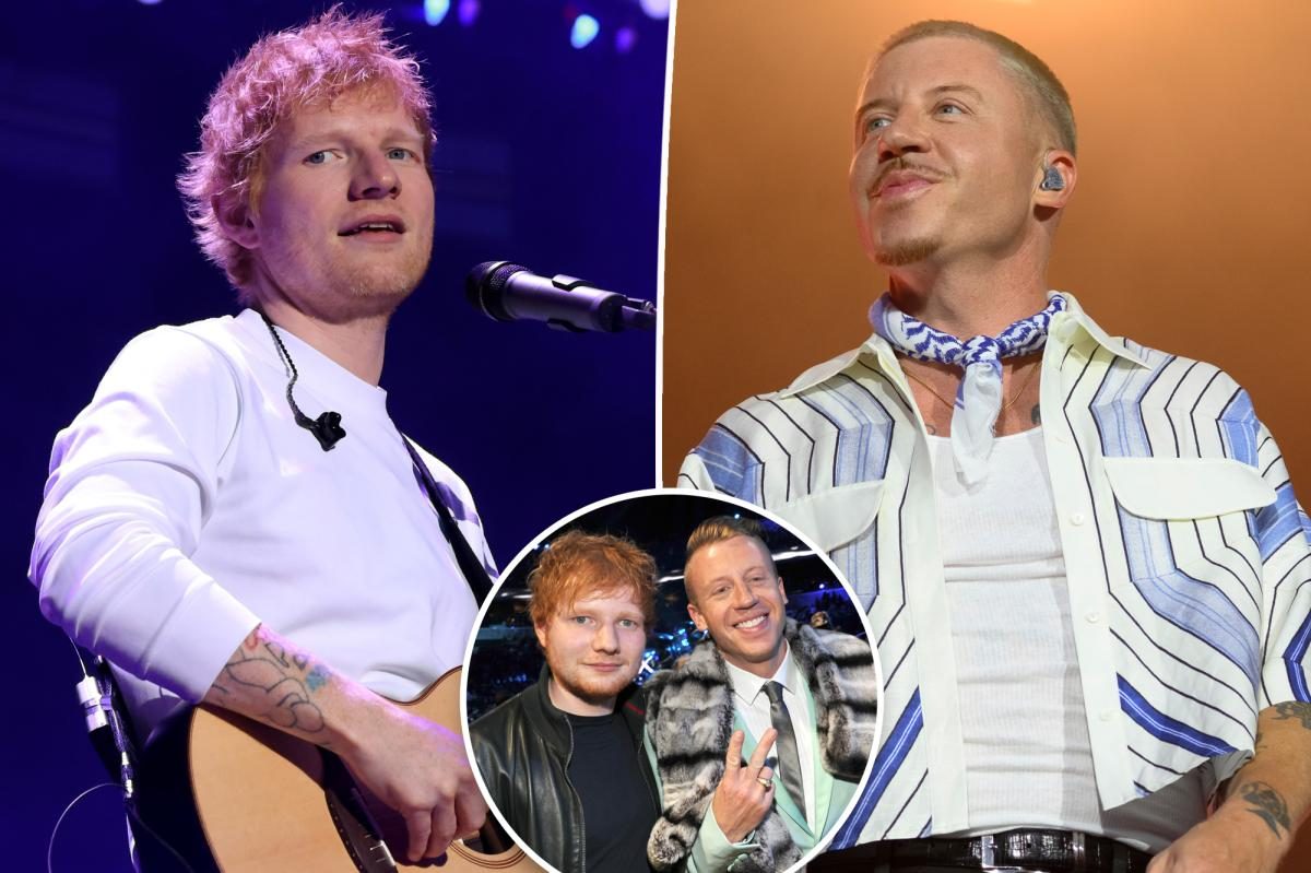 Macklemore Blames Ed Sheeran for Ditching Him After Palestine Protest
