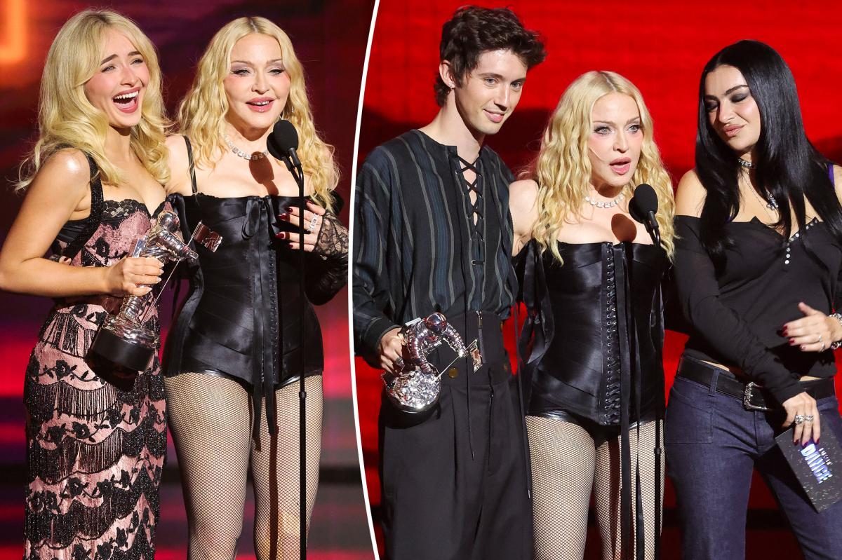 Madonna Gets Muddled at VMAs, Fires Sabrina Carpenter Live