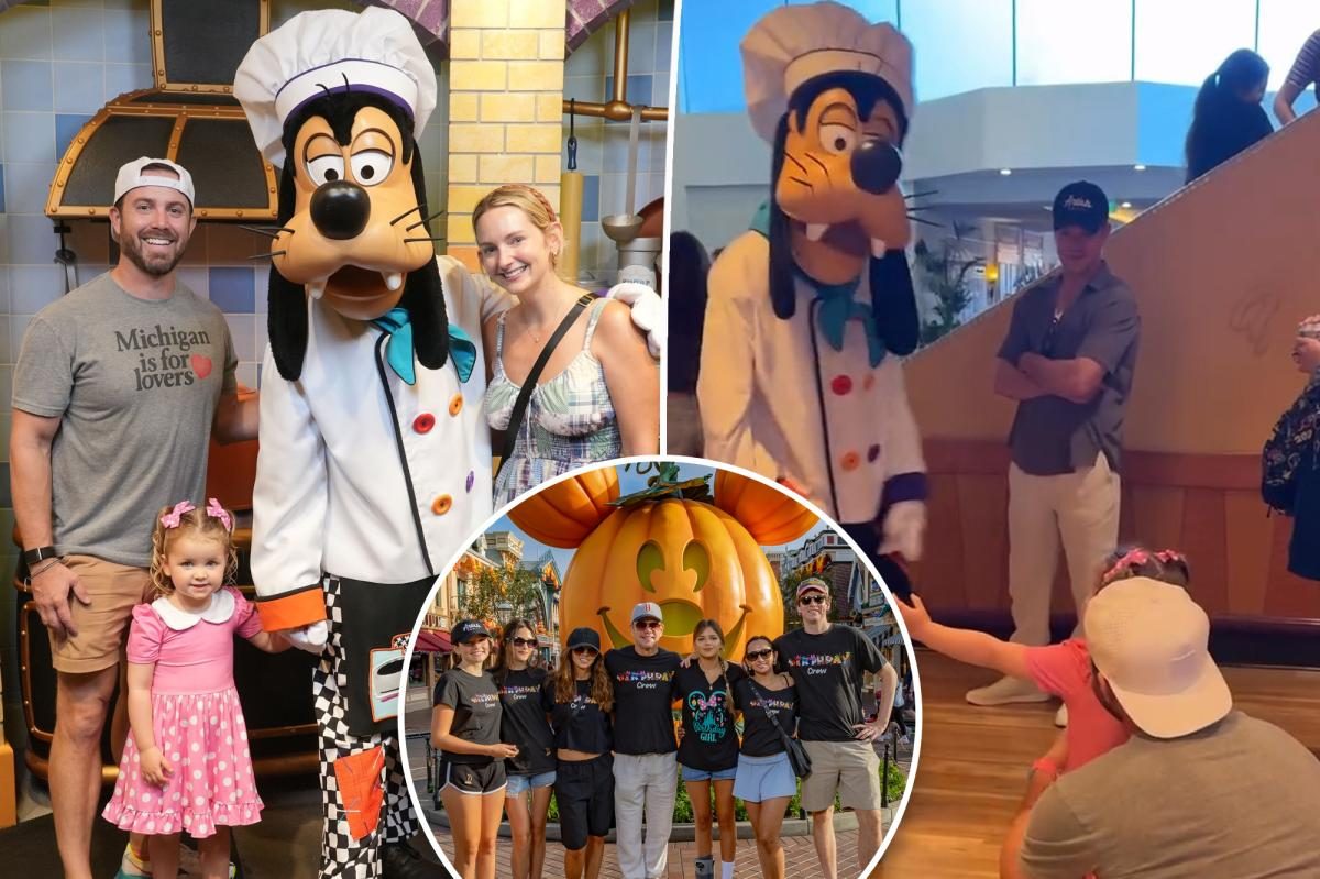 Damon’s Disneyland Surprise Watching His Daughter Meet Goofy