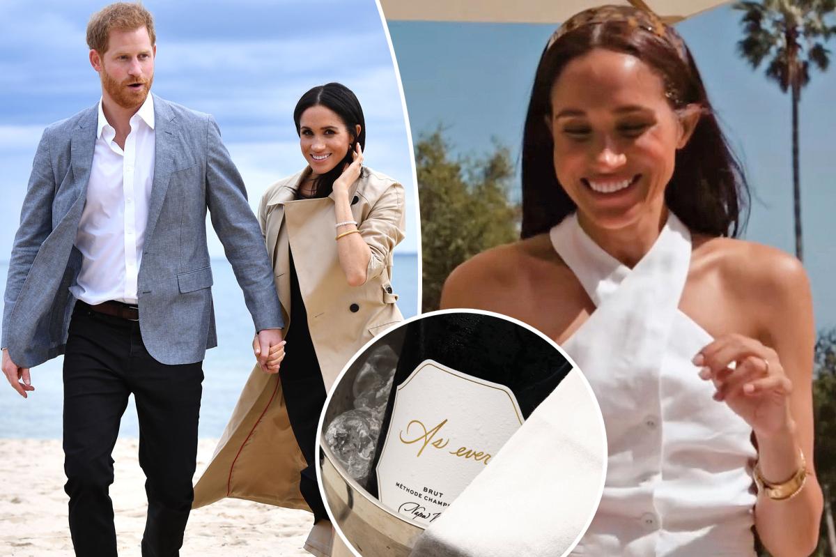 Meghan Markle unveils royal sparkling wine as Harry moves to Cotswolds
