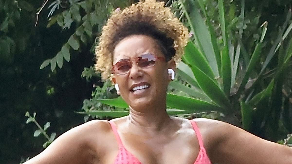 Mel B splashes into LA hikes in pink while returning to Yorkshire farm