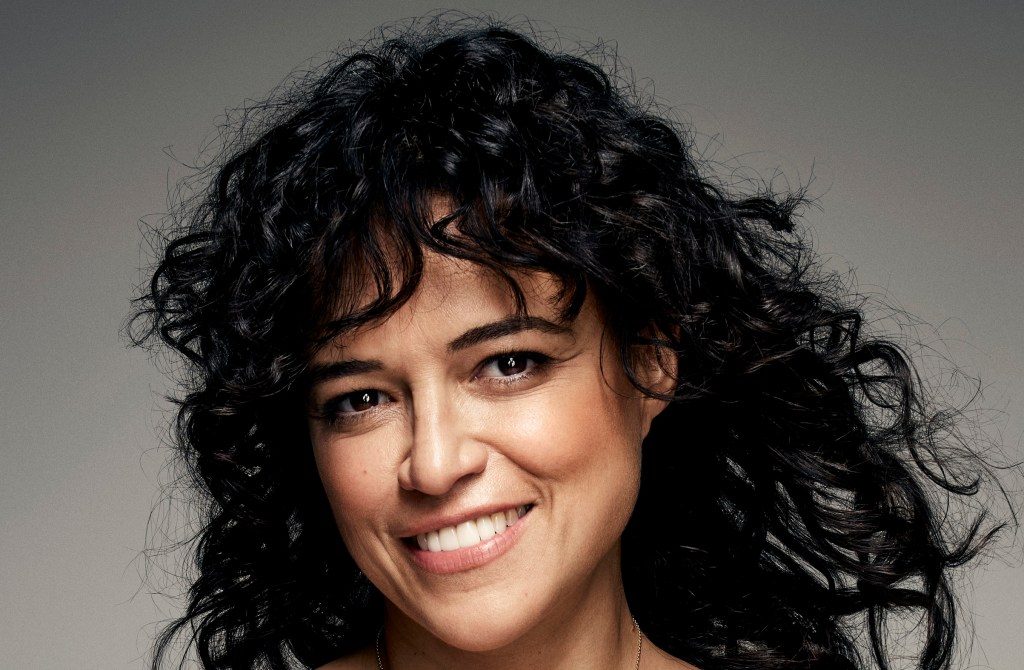 Michelle Rodriguez shocks alongside Ariana Greenblatt in Egg Baby