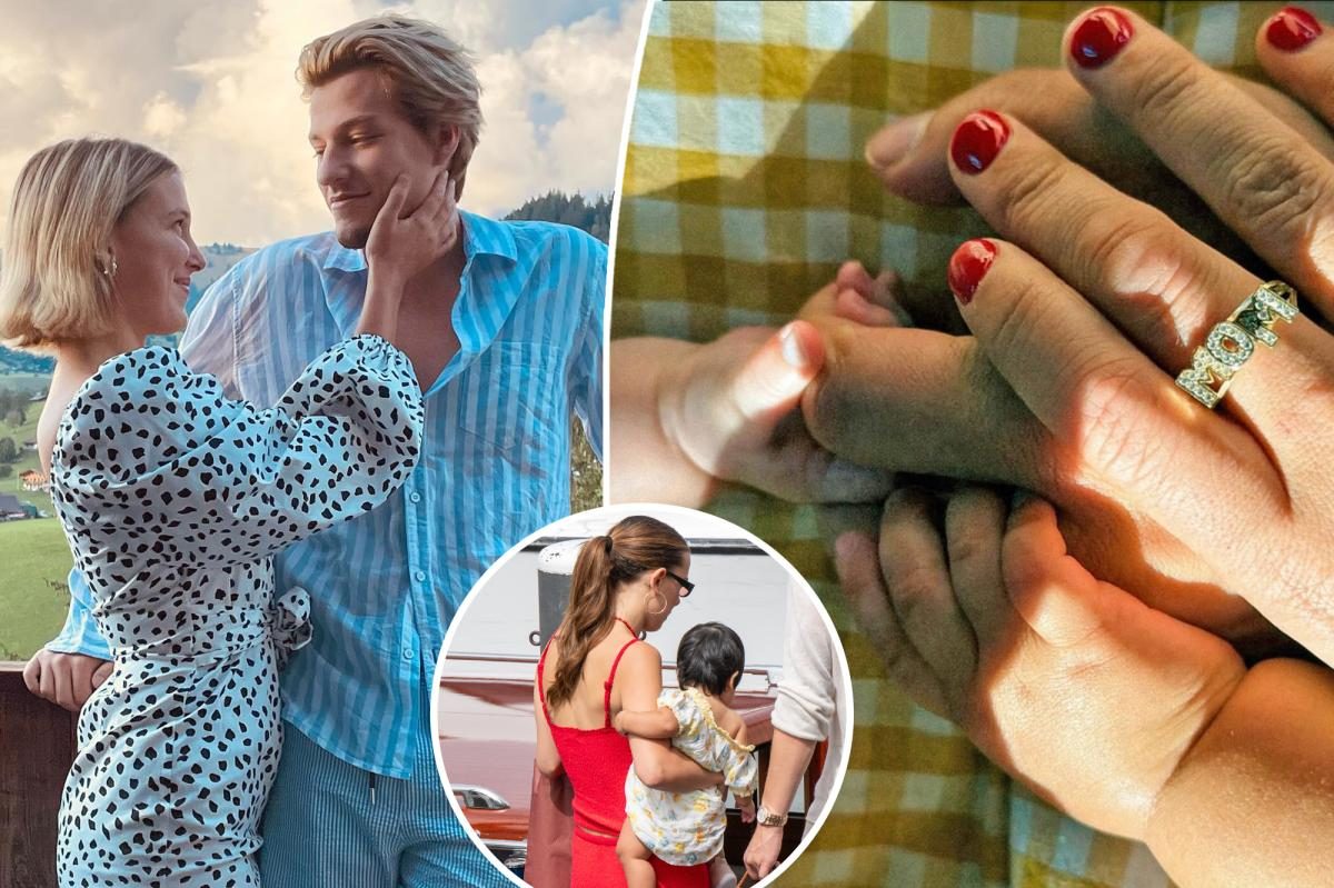 Diamond mom ring dazzles as Millie Bobby Brown welcomes baby boy