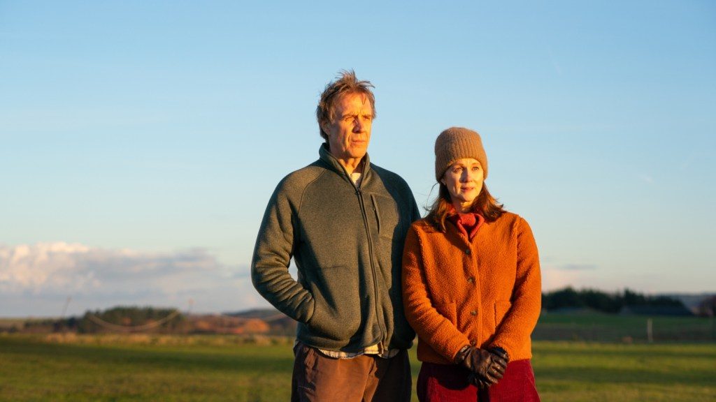 Rhys Ifans & Laura Linney battle Parkinson’s, laugh together in surprise