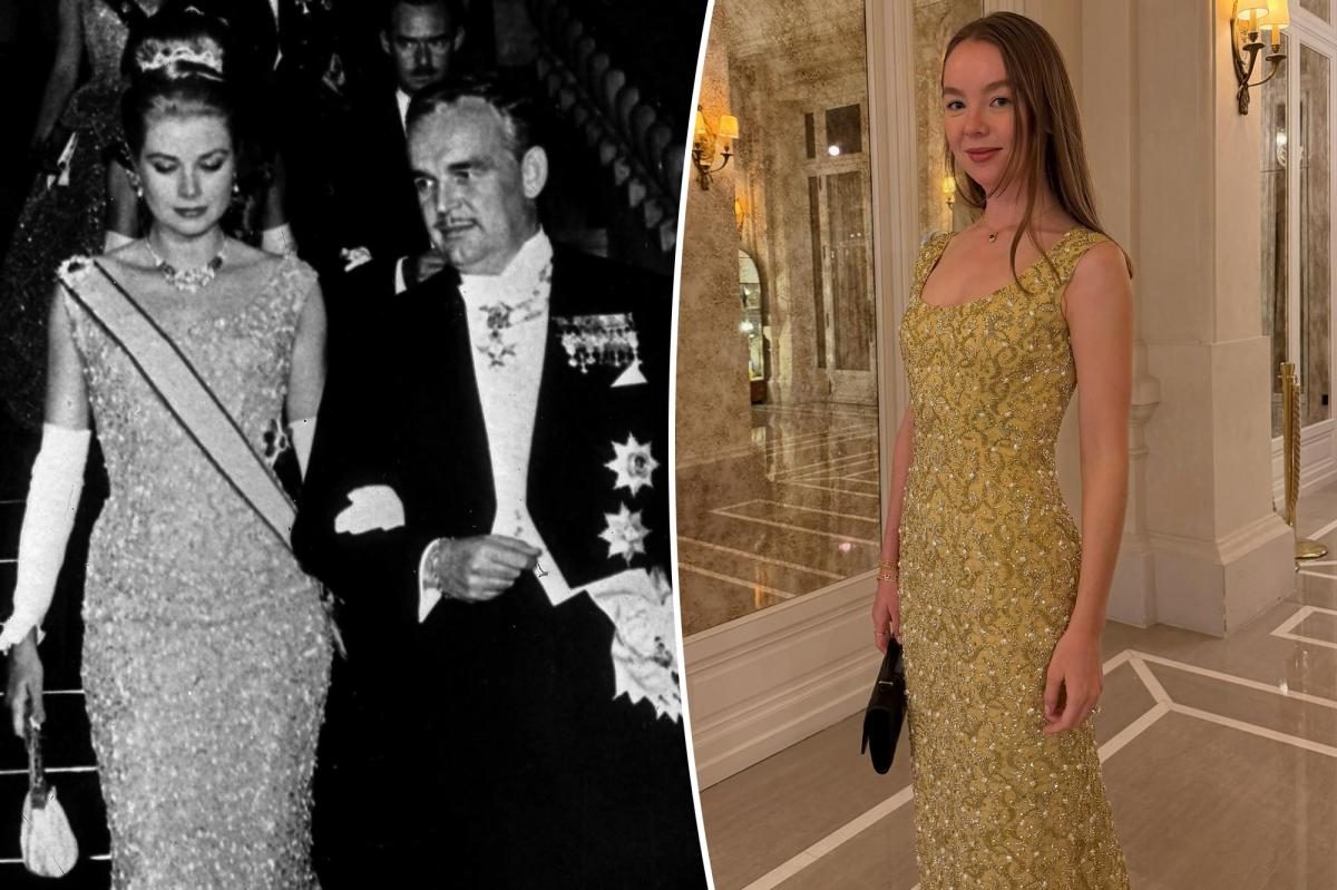Princess Alexandra revives Grace Kelly's golden 1962 gown