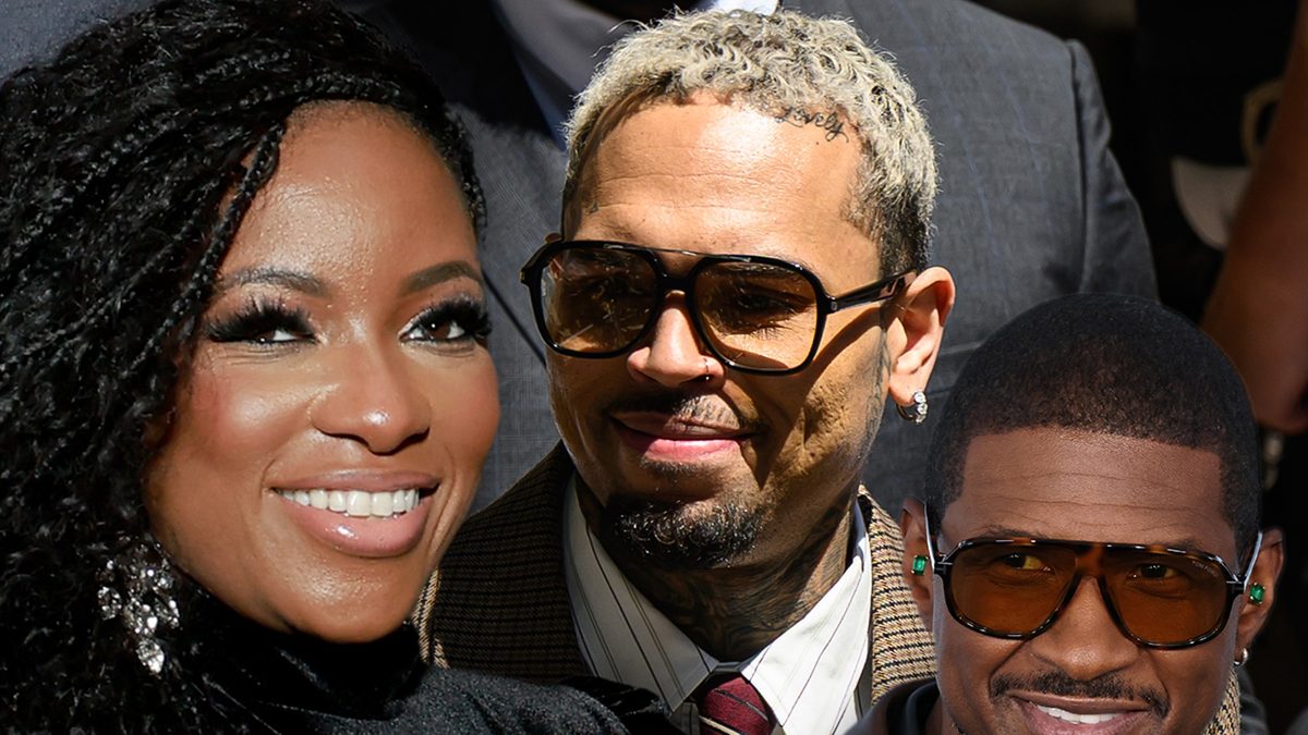 Jasmine Crockett surprises AT&T Stadium with flowers for Chris Brown & Usher