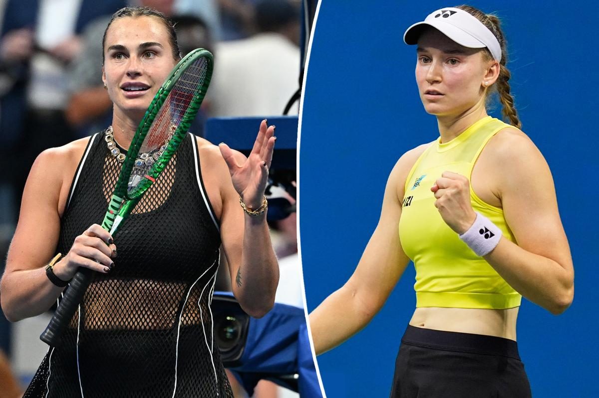 Rybakina battles Sabalenka at US Open, chasing the world no.1 crown