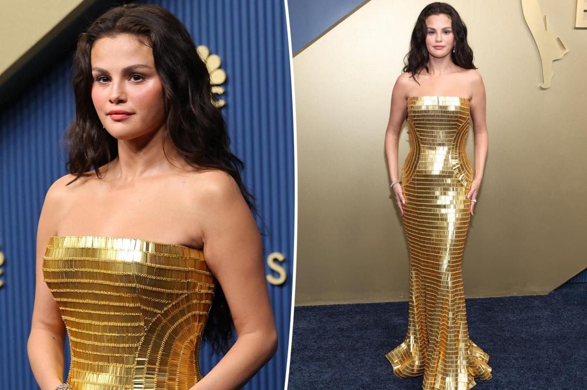 Selena Gomez steals hearts with a gold‑beaded gown at the 2026 Emmys