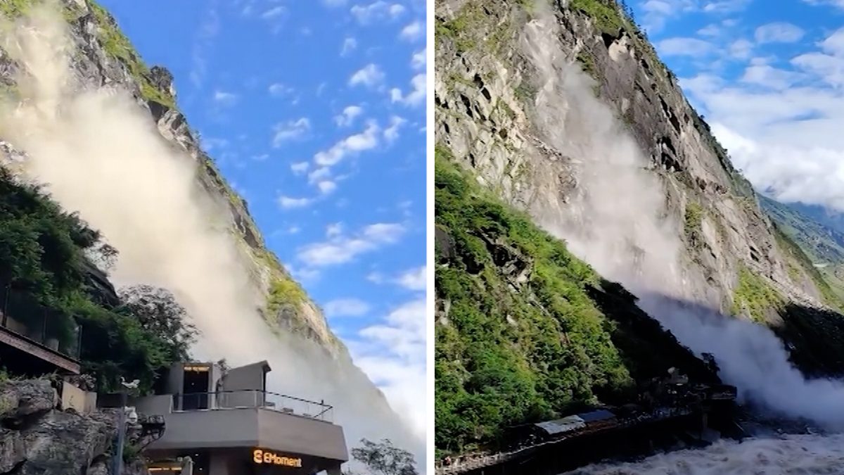 Shangri‑La Tiger Leaping Gorge rockfall forces hikers into escape