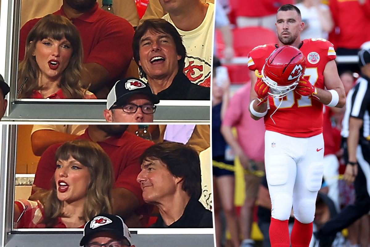 Taylor Swift and Tom Cruise flood Chiefs suite, cheering Travis Kelce