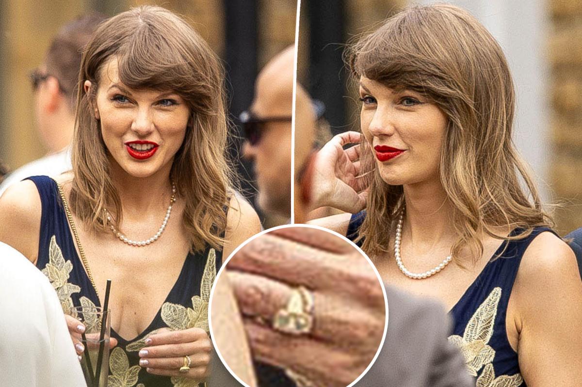 Taylor Swift Pops Cork Solo, Skips Travis Kelce at Friends' Wedding