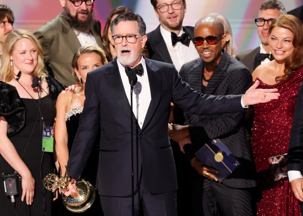Stephen Colbert's Late Show snags final Emmy before CBS exit, stunned