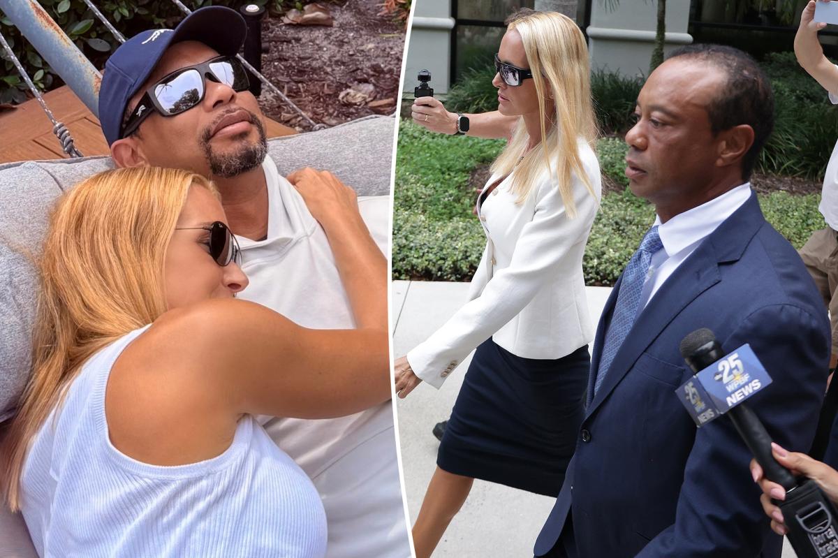 Tiger Woods and Vanessa Trump Walk Hand in Hand to Florida Court