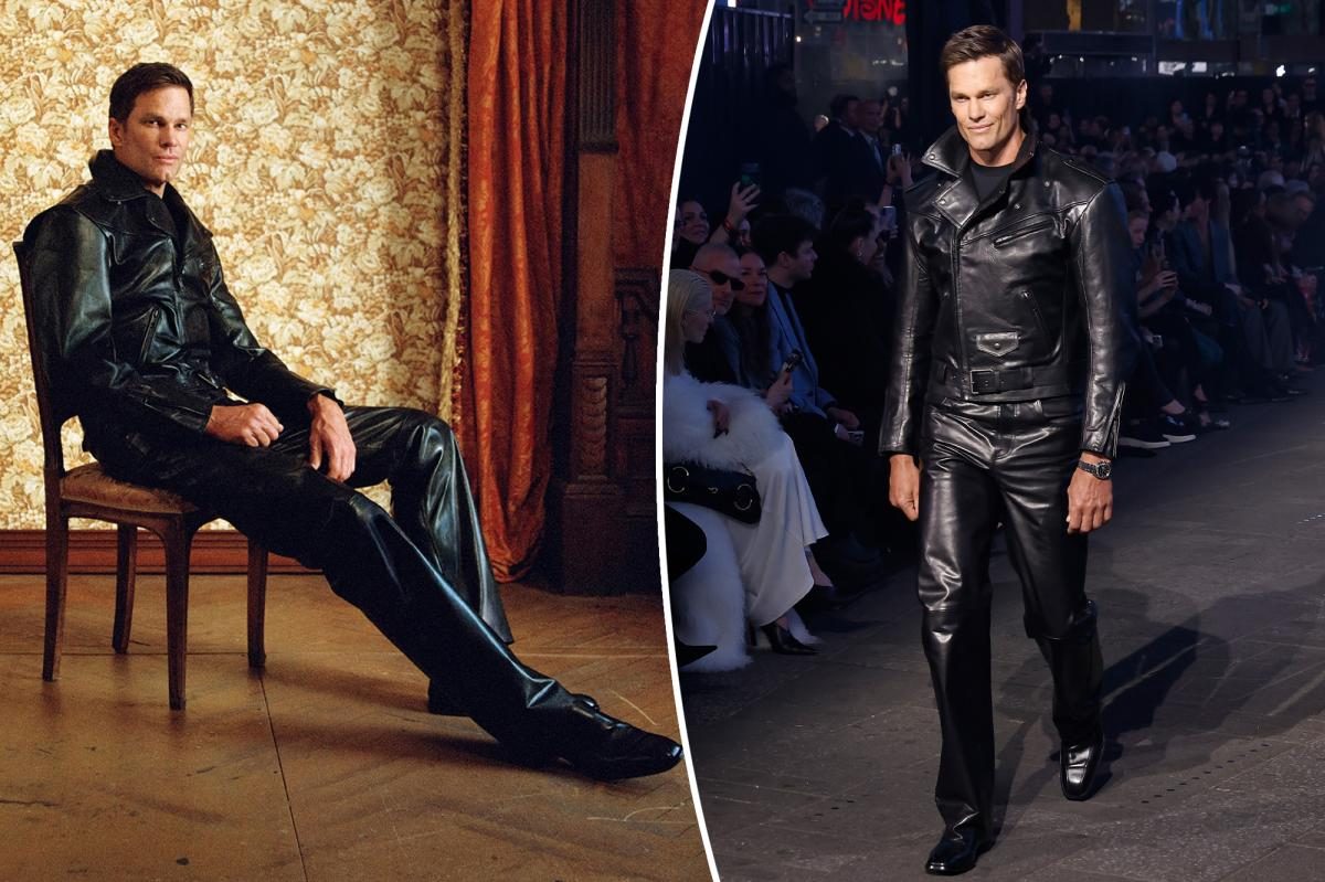 Jaw‑dropping leather pants by Tom Brady stun Gucci's Fall 2026 line