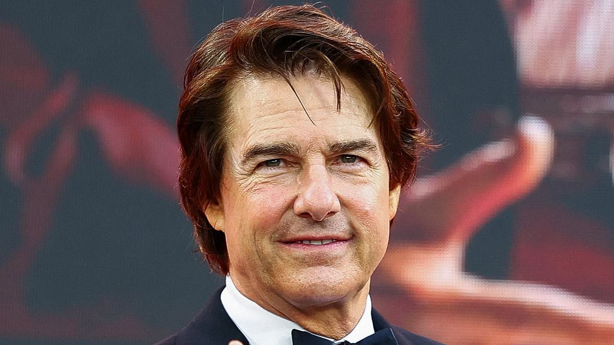 Tom Cruise ditches his usual look, rocks a blazing red hairdo at London premiere